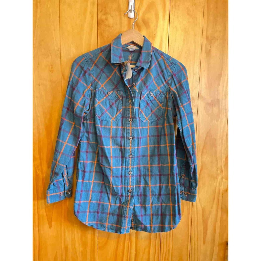 Size XS Duluth Trading Blue Women's Flannel